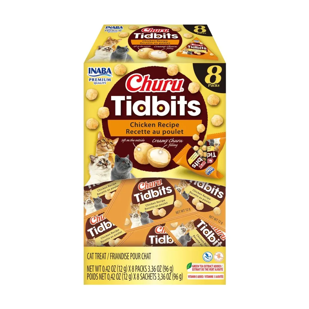 Churu Tidbits for Cat, Chicken Recipe (Each: 8 Tetra Bags)