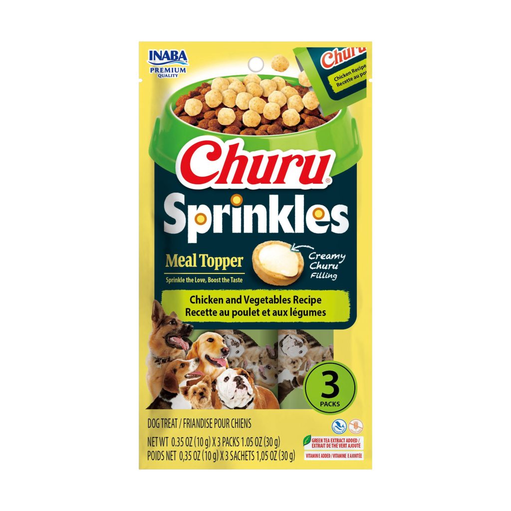 Churu Sprinkles for Dog, Chicken and Vegetables Recipe (Each: 3 Tubes)
