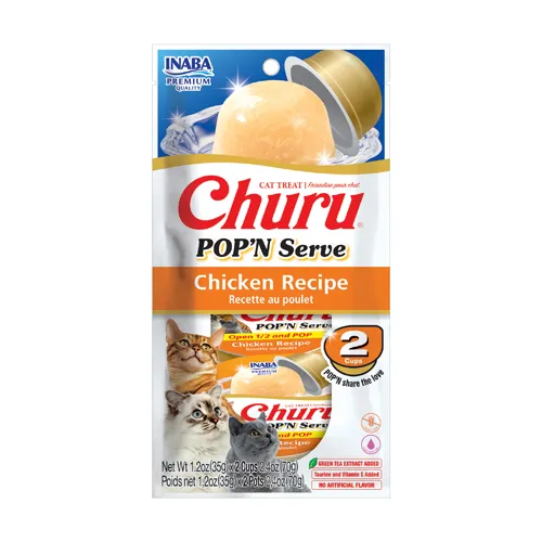 Churu Pop'n Serve for Cat, Chicken Recipe (Each: 2 Cups)
