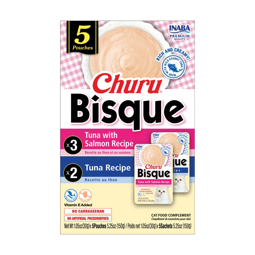 Churu Bisque for Cats, Tuna Variety Pack (Each: 5 Pouches)