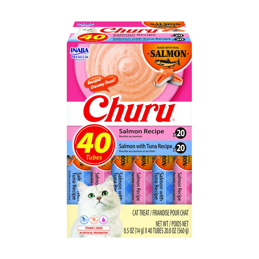Salmon Churu for Cat, Salmon Variety (Each: 40 Tubes)