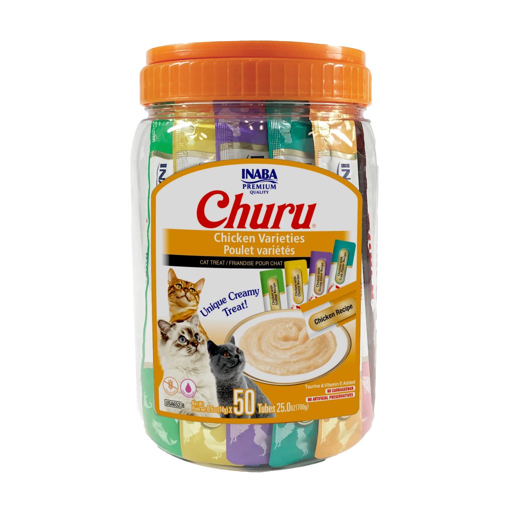 Churu for Cat, Chicken Variety Jar (Each: 50 Tubes)