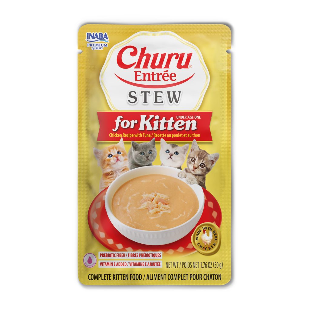 Churu Entree Stew Kitten for Cat, Chicken Recipe with Tuna (Each: 1 Pouch)