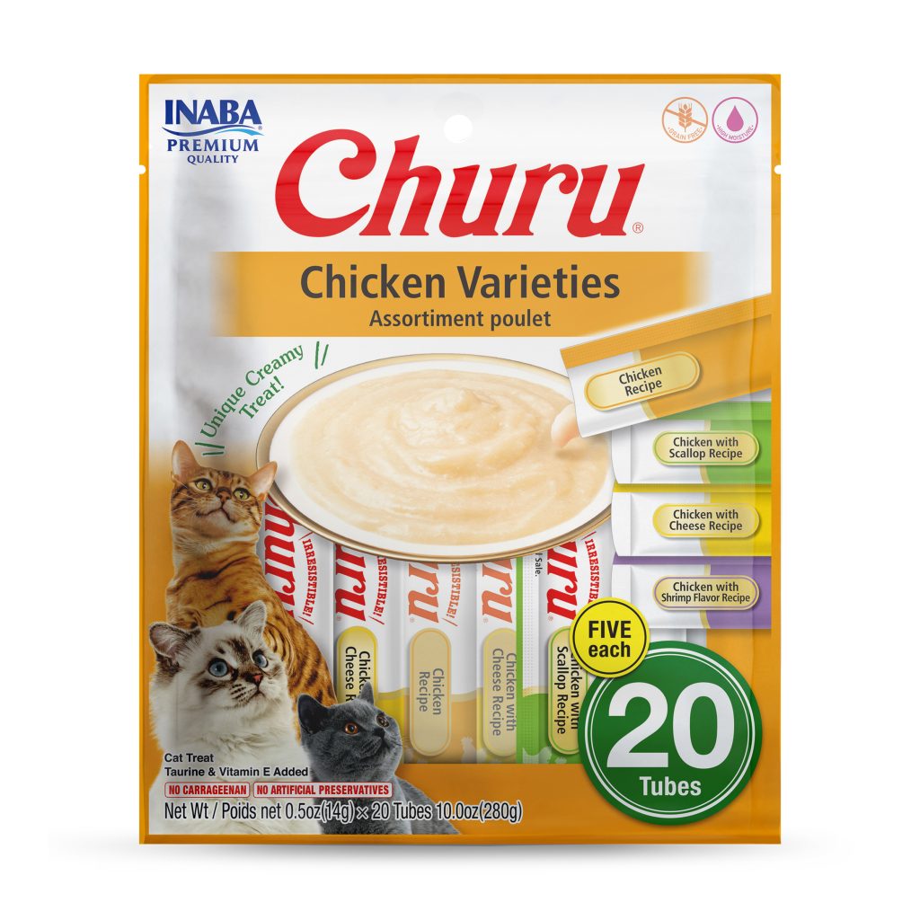 Churu for Cat, Chicken Variety Bag (Each: 20 Tubes)