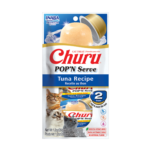 Churu Pop'n Serve for Cat, Tuna Recipe (Each: 2 Cups)