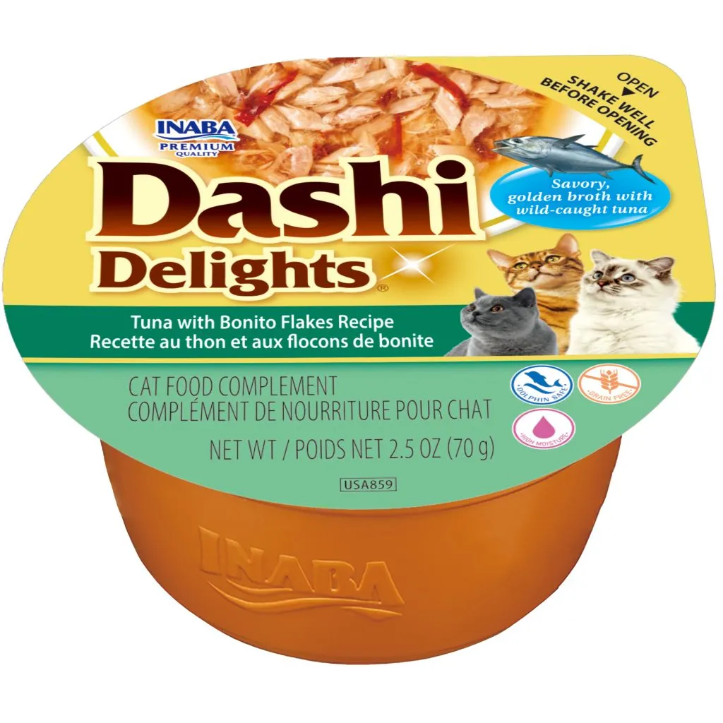 Dashi Delights for Cat, Tuna with Bonito Flakes Recipe (Each: 1 Cup)