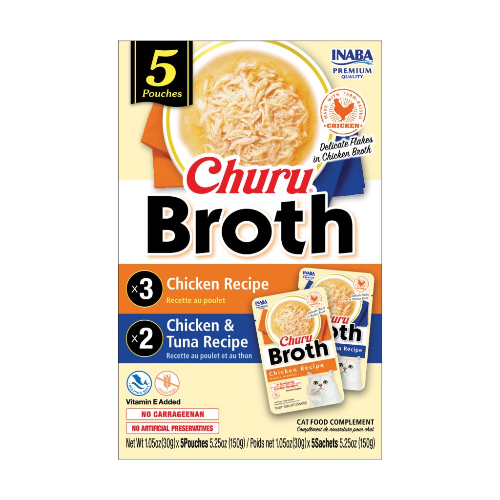 Churu Broth for Cats, Chicken & Tuna Variety Pack (Each: 5 Pouches)