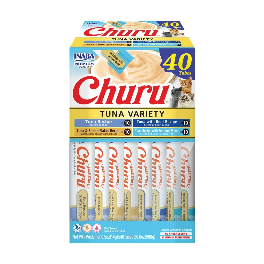 Churu for Cat, Tuna Variety Box (Each: 40 Tubes)