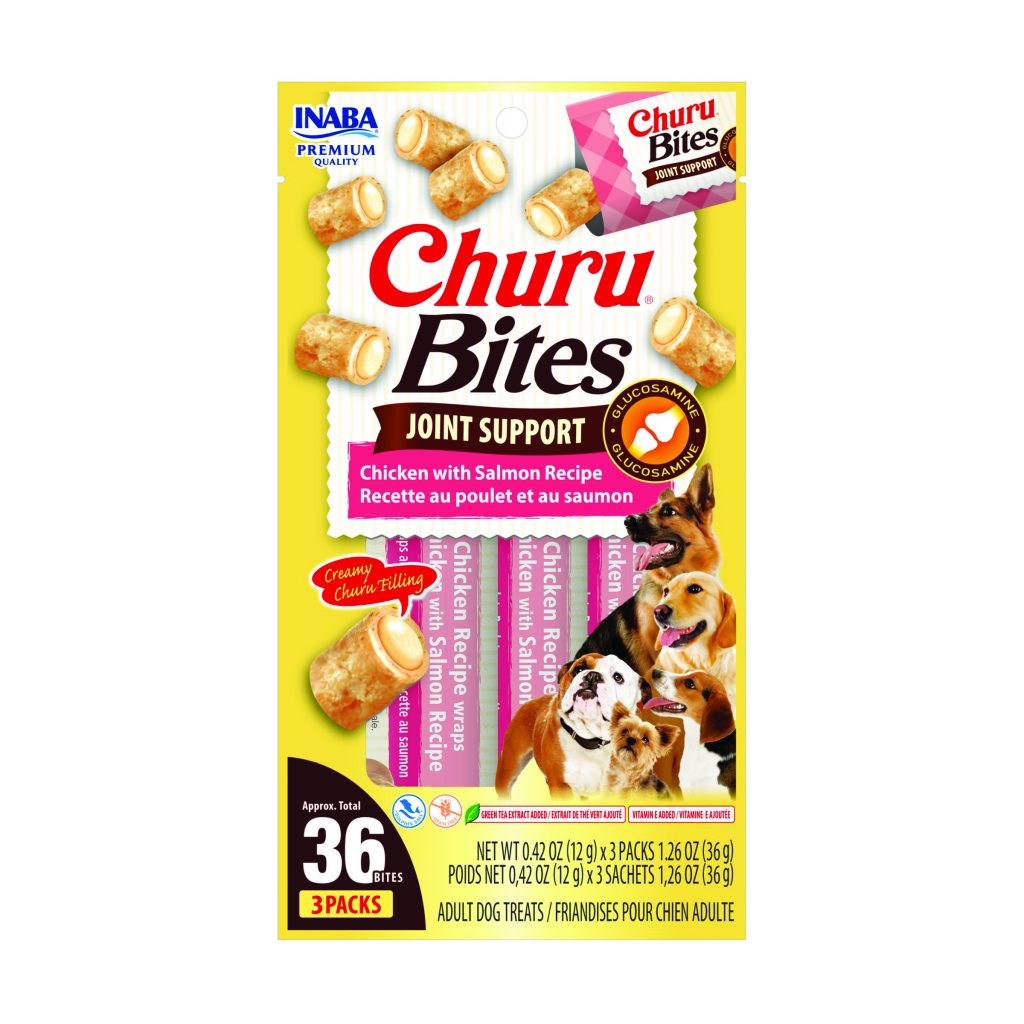 Churu Bites Joint Support for Dog, Chicken with Salmon Recipe (Each: 3 Tubes)