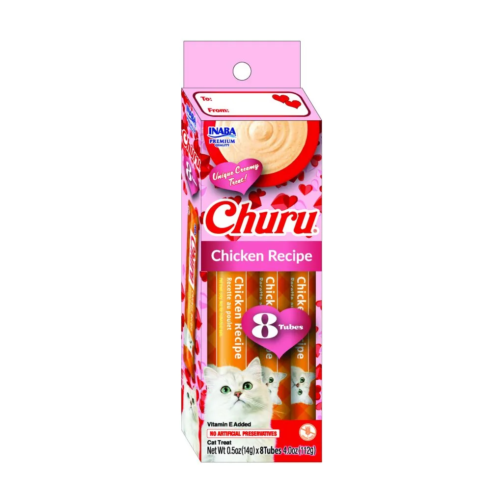 [VALENTINE'S DAY] Churu for Cat, Chicken Recipe (Each: 8 Tubes)