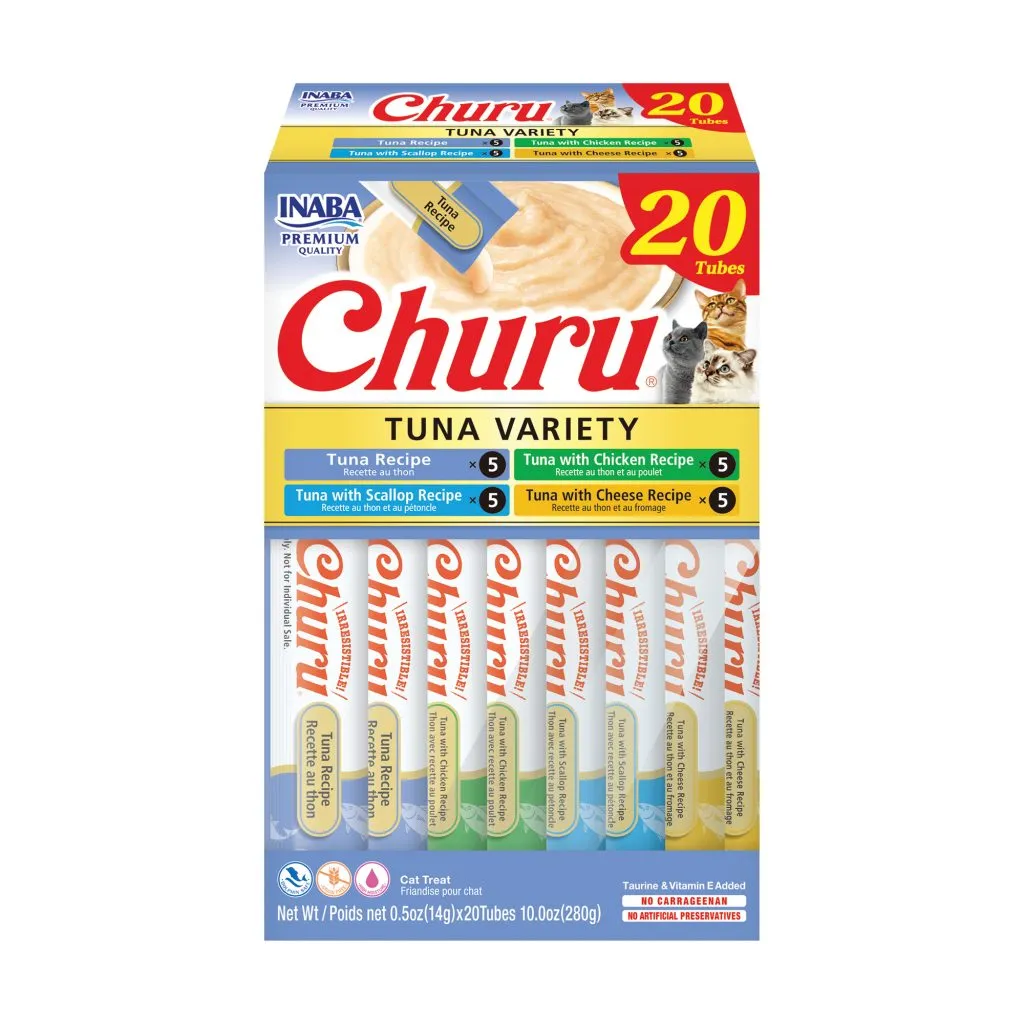 Churu for Cat, Tuna Variety Box (Each: 20 Tubes)