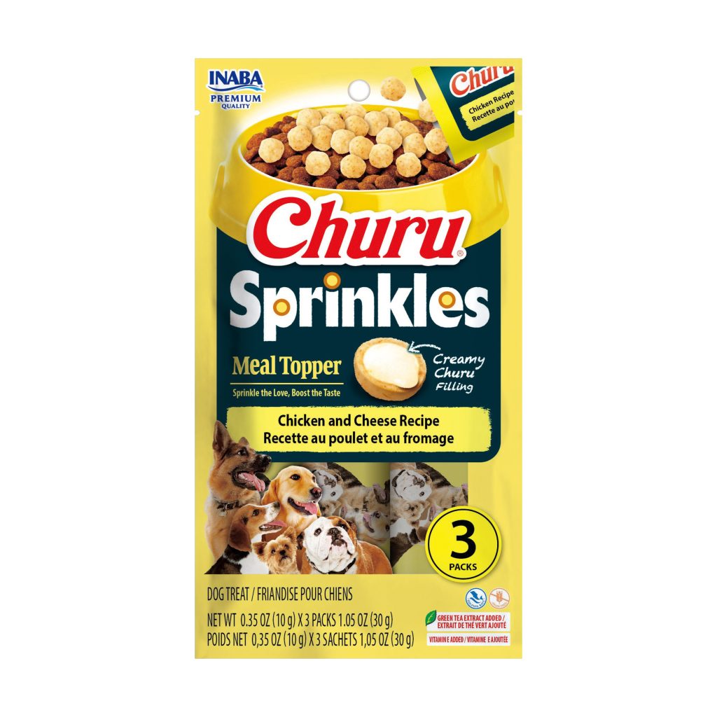 Churu Sprinkles for Dog, Chicken and Cheese Recipe (Each: 3 Tubes)