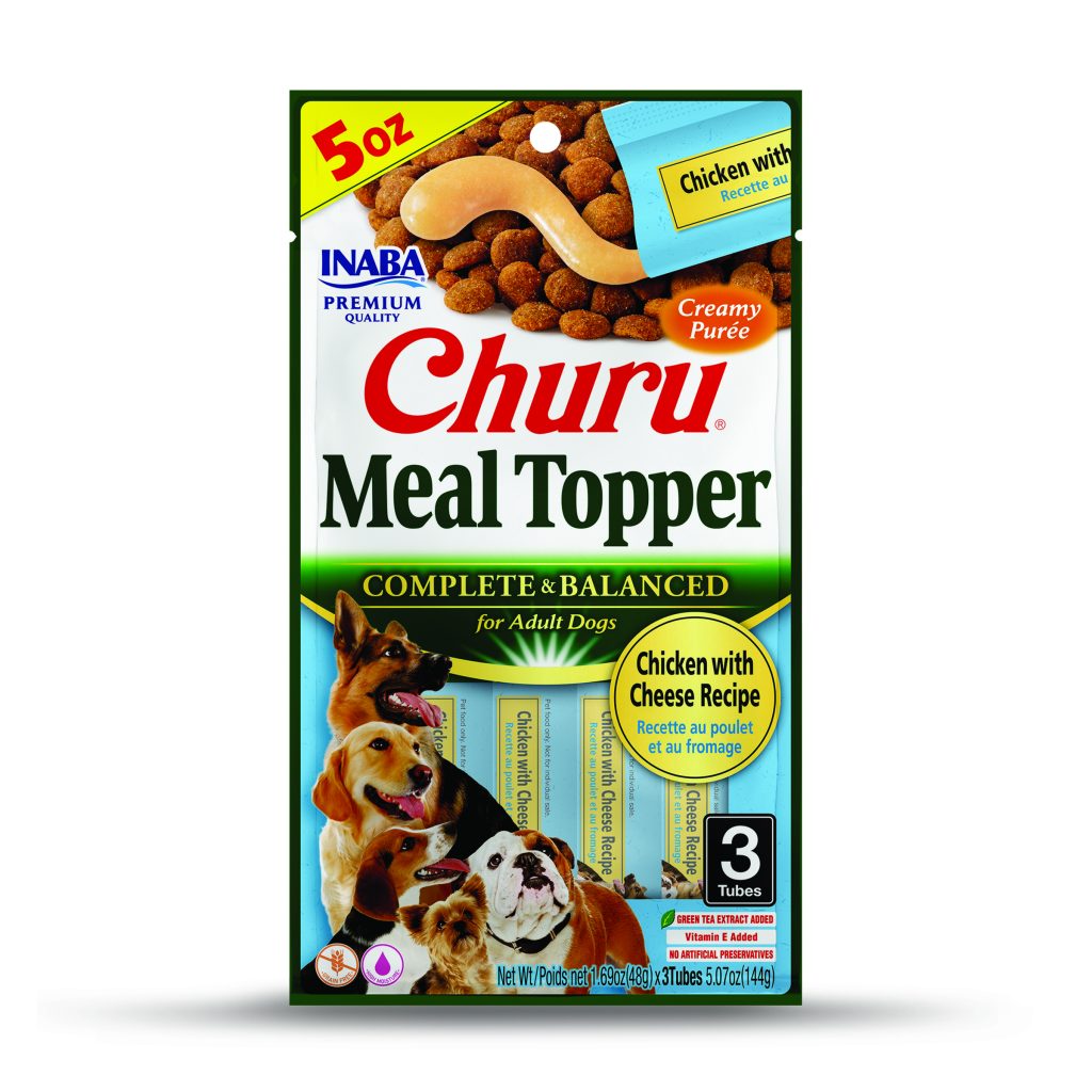 Churu Meal Topper for Dog, Chicken with Cheese Recipe (Each: 3 Tubes)