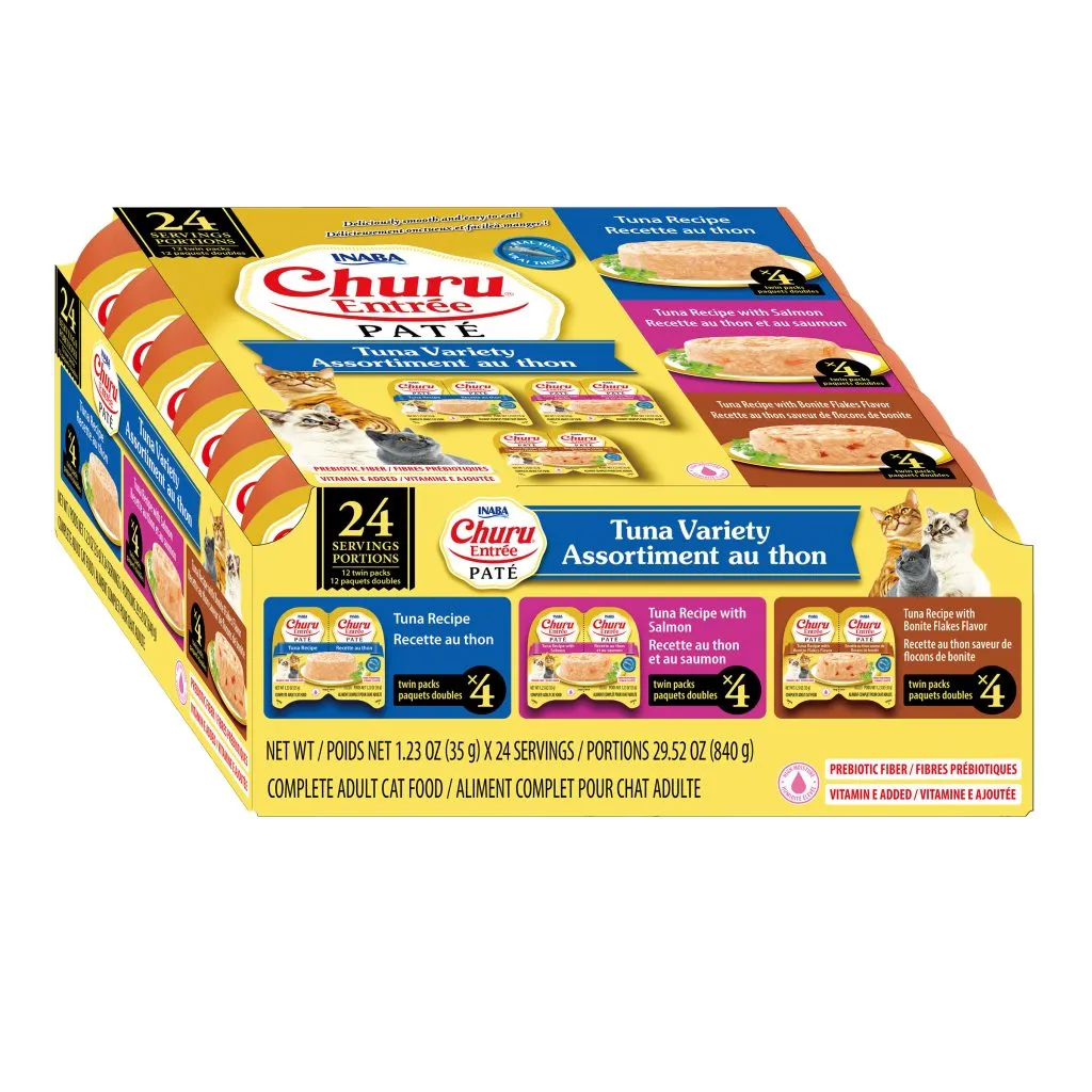Churu Entree Pate for Cat, Tuna Variety (Each: 12 Cups)