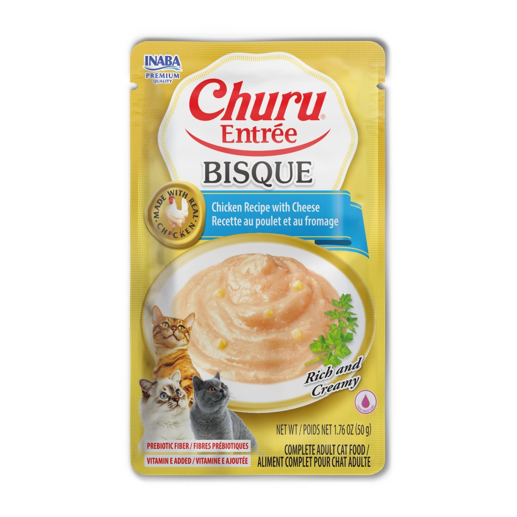 Churu Entree Bisque for Cat, Chicken Recipe with Cheese (Each: 1 Pouch)