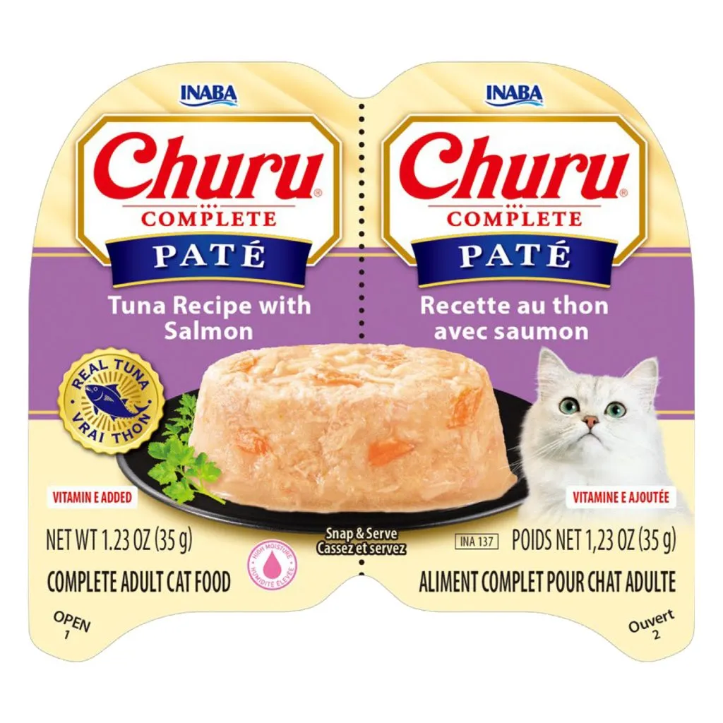 Churu Complete Pate for Cat, Tuna Recipe with Salmon (Each: 2 Cups)