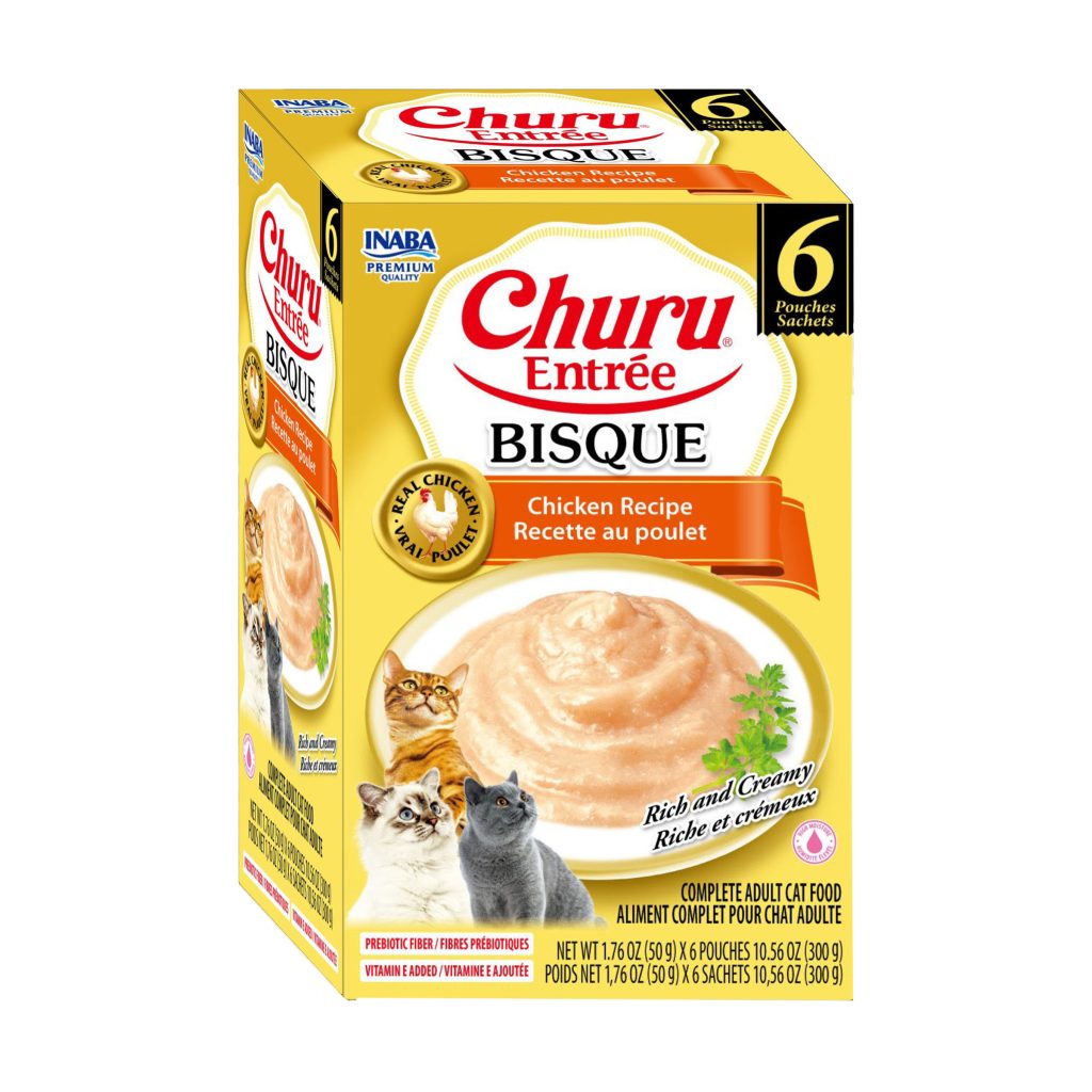 Churu Entree Bisque for Cat, Chicken Recipe (Each: 6 Pouches)