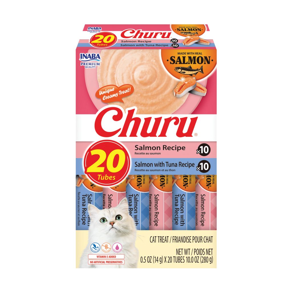 Salmon Churu for Cat, Salmon Variety (Each: 20 Tubes)