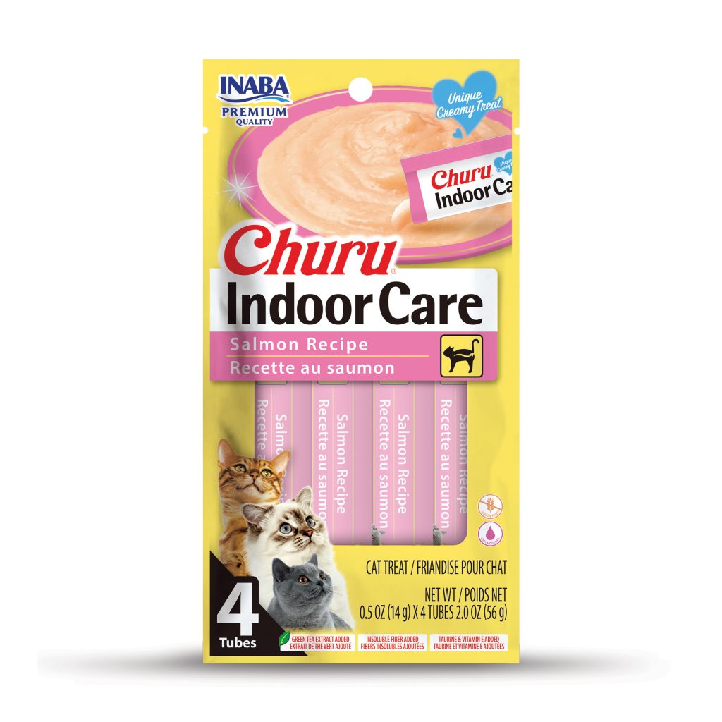 Churu Indoor Care for Cat, Salmon Recipe (Each: 4 Tubes)