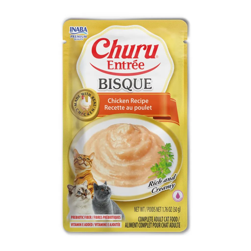 Churu Entree Bisque for Cat, Chicken Recipe (Each: 1 Pouch)