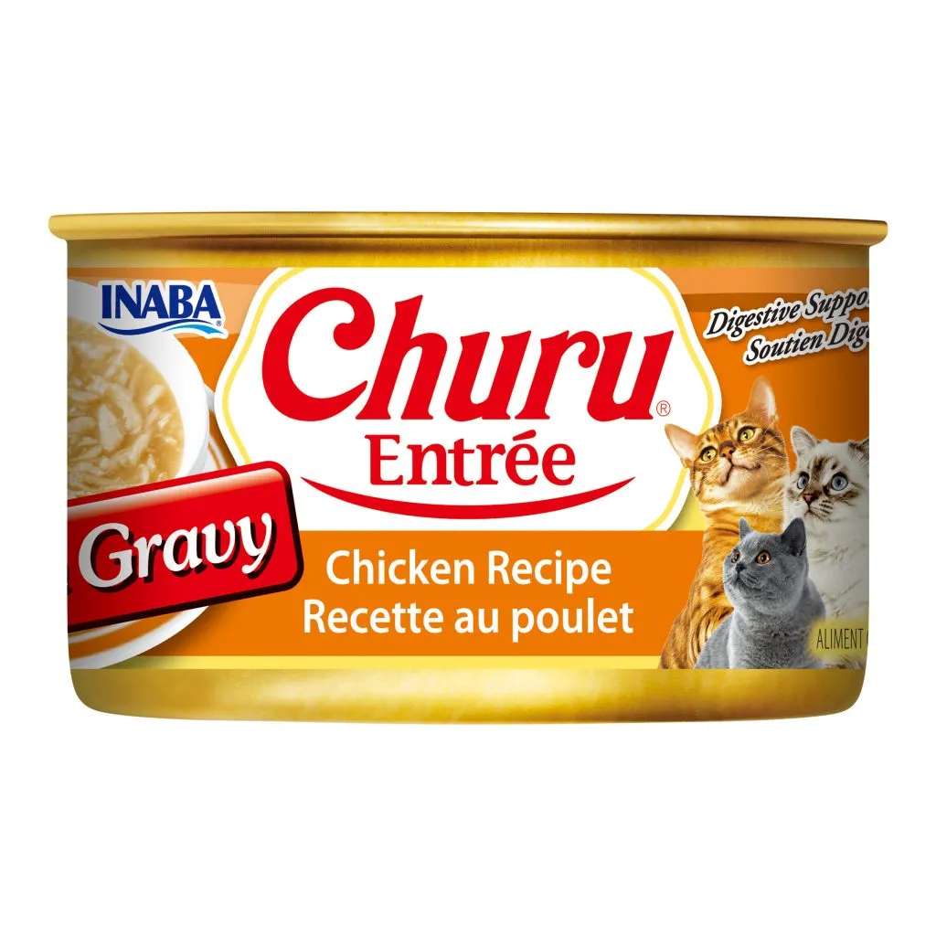 Churu Entree in Gravy for Cat, Chicken Recipe (Each: 1 Can)